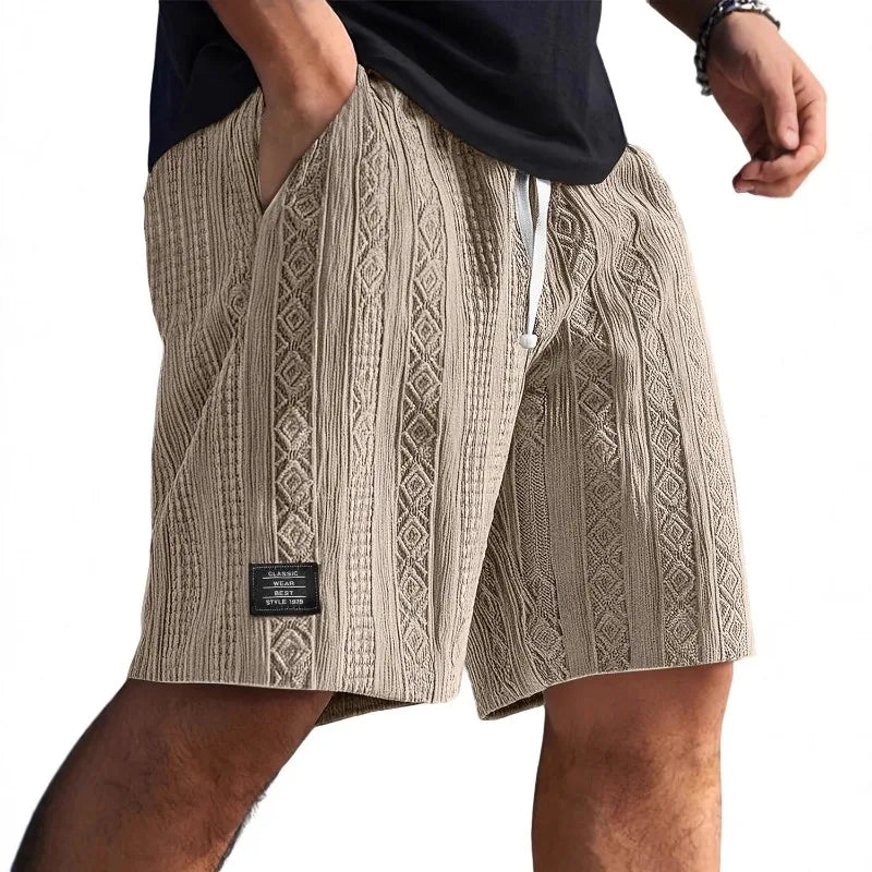 Rocco | Men’s Drawstring Shorts featuring Pattern Detail
