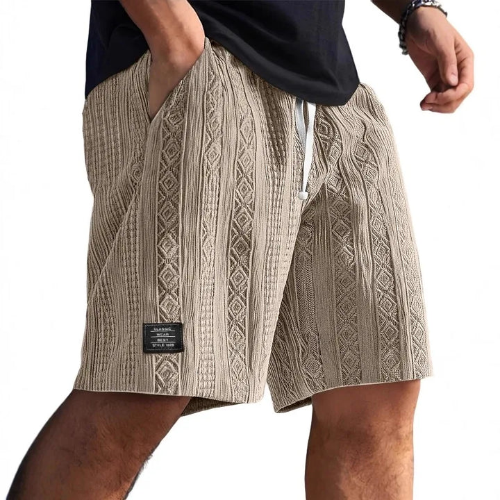 Rocco | Men’s Drawstring Shorts featuring Pattern Detail