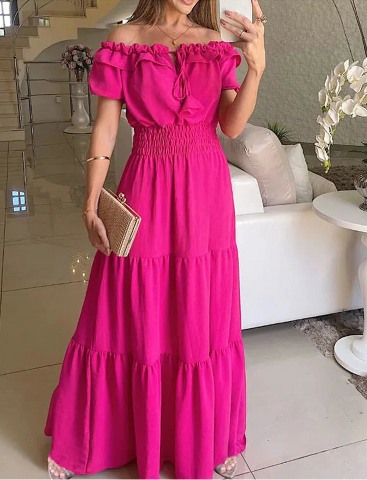 Edith | Women’s Off Shoulder Maxi Dress for Summer Occasions