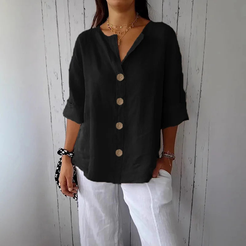 Ravenna | Women’s Button-Front Blouse in a Relaxed Fit