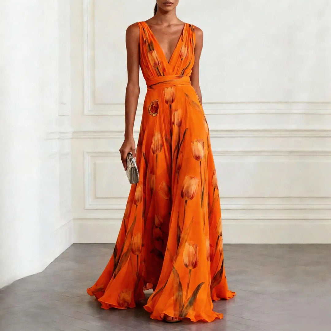 Rhea | Women’s Maxi Dress featuring a Flowing Floral