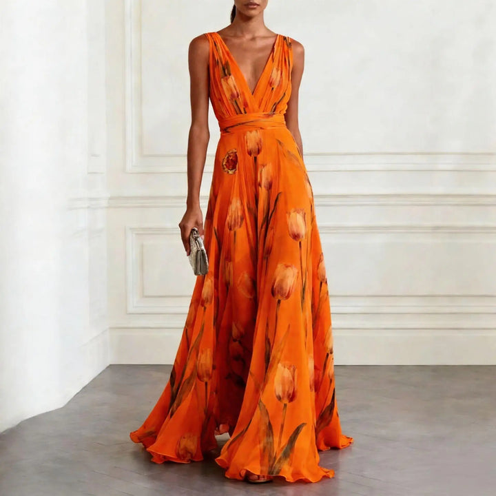 Rhea | Women’s Maxi Dress featuring a Flowing Floral