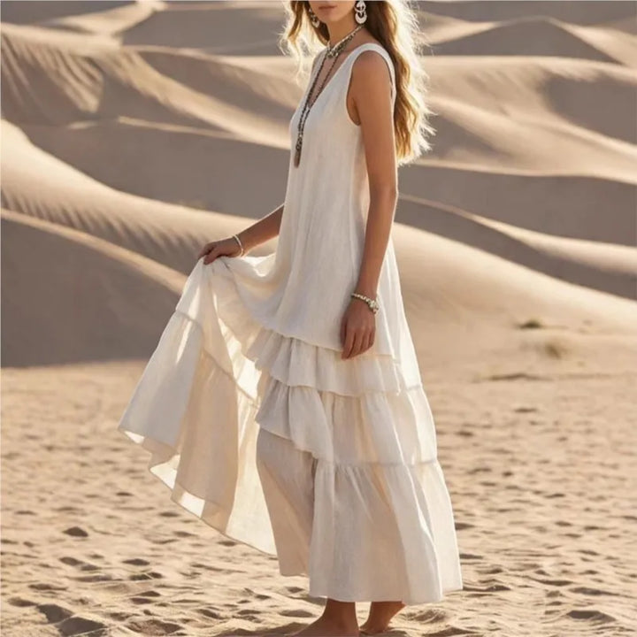 Bonnie | Women’s Sleeveless Maxi Dress for Relaxed Holiday Dressing