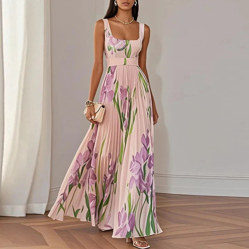 Farrah | Women’s Maxi Dress featuring a Pleated Skirt
