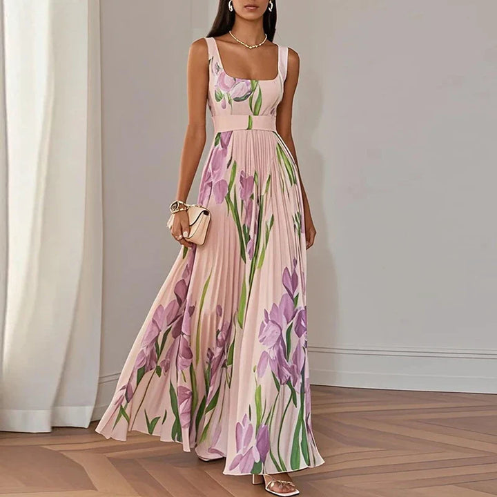 Farrah | Women’s Maxi Dress featuring a Pleated Skirt