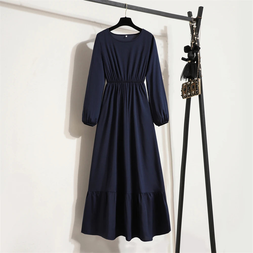 Kamila | Women’s Midi Dress with Tiered Hem Finishing