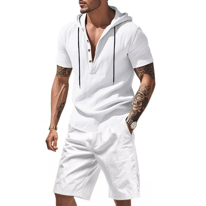 Reign | Men’s Hooded Short Set for Relaxed Summer Form