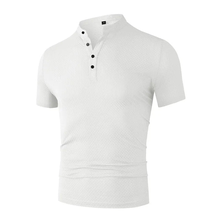 Royville | Men’s Short Sleeve Shirt with Stand Collar
