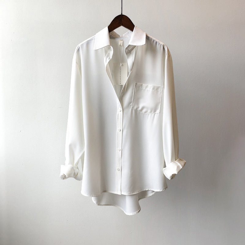 Sophia | Women’s Shirt featuring a Curved Hem