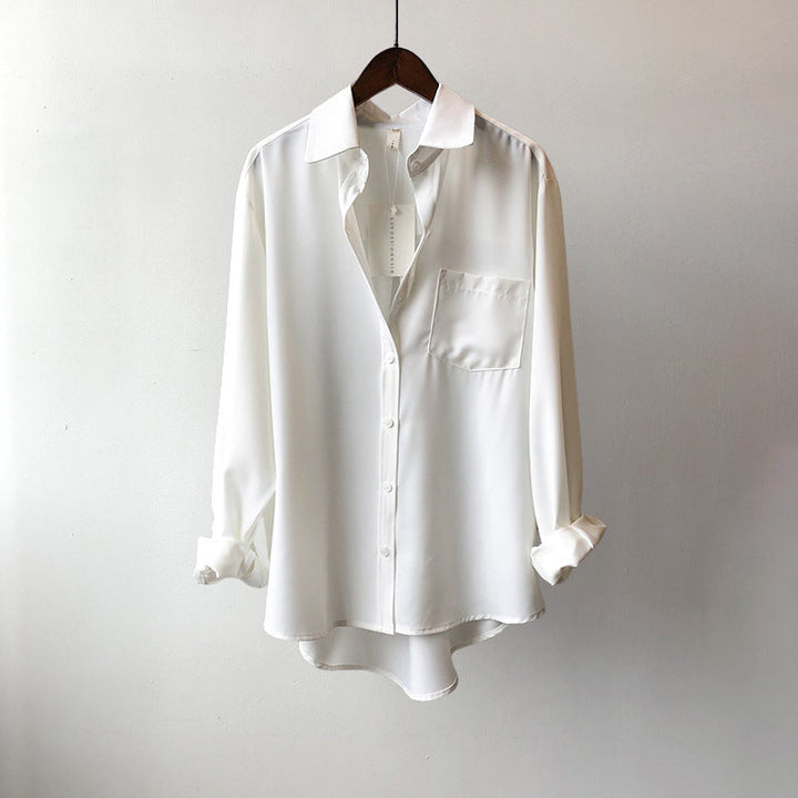 Sophia | Women’s Shirt featuring a Curved Hem