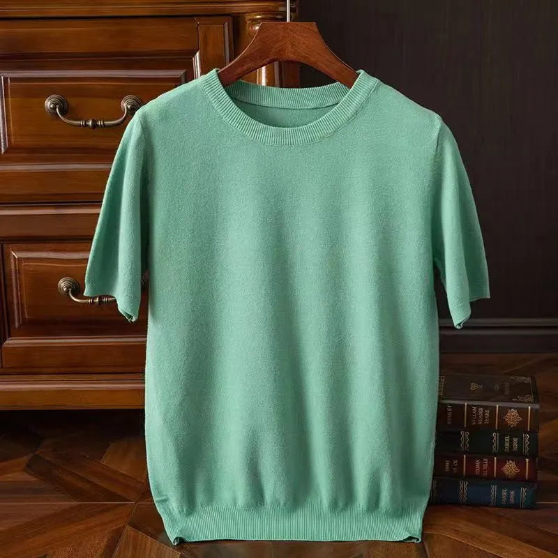 Cedric | Men’s Short Sleeve Top with Crew Neckline