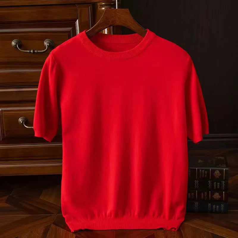 Cedric | Men’s Short Sleeve Top with Crew Neckline
