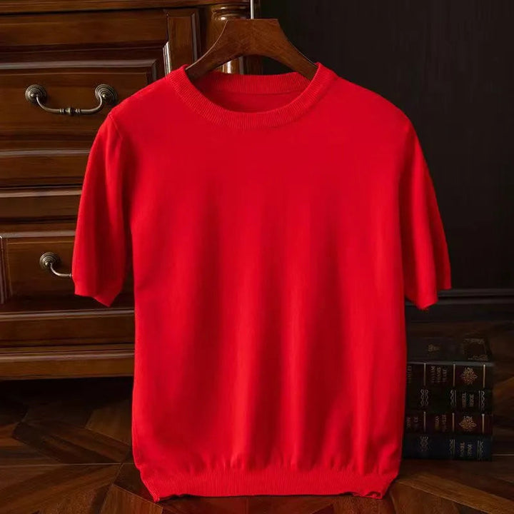 Cedric | Men’s Short Sleeve Top with Crew Neckline
