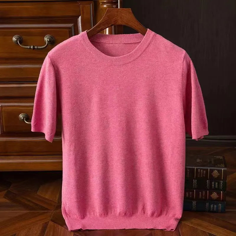 Cedric | Men’s Short Sleeve Top with Crew Neckline