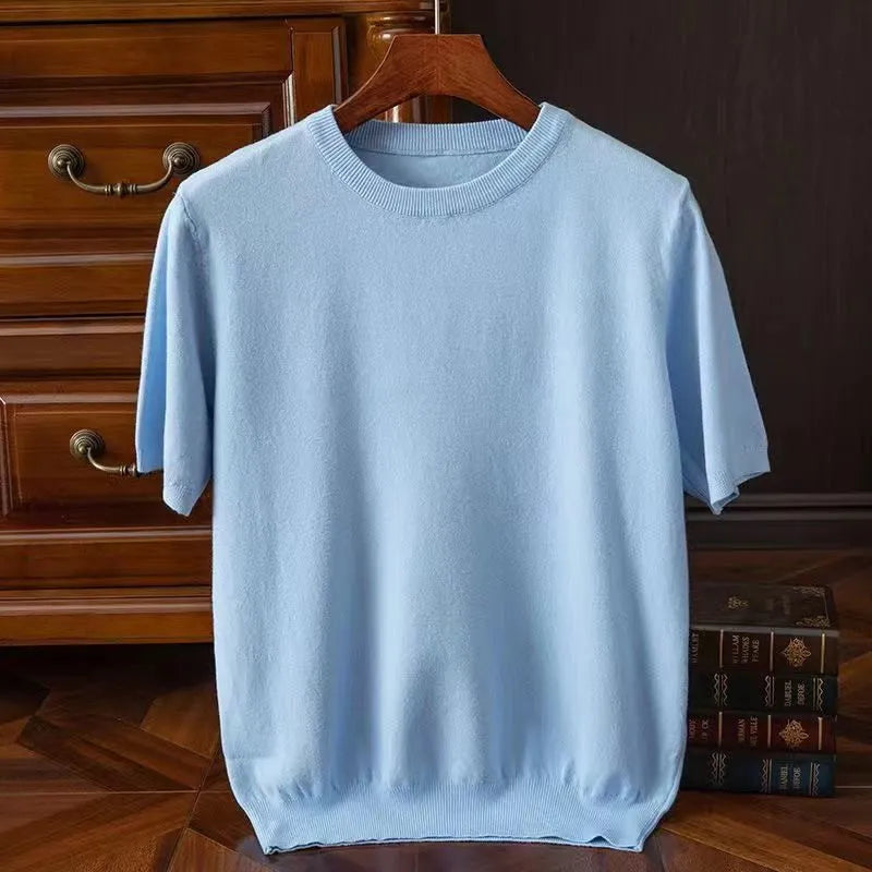 Cedric | Men’s Short Sleeve Top with Crew Neckline