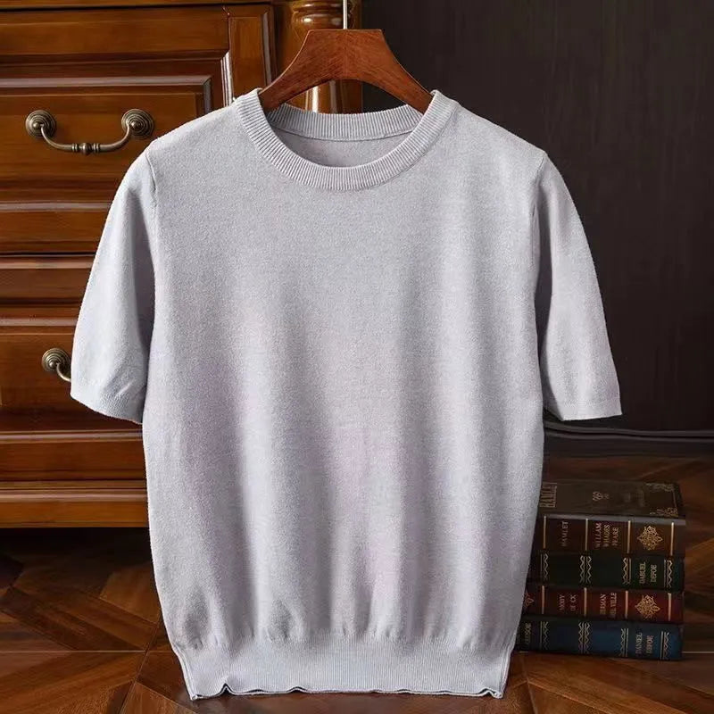 Cedric | Men’s Short Sleeve Top with Crew Neckline
