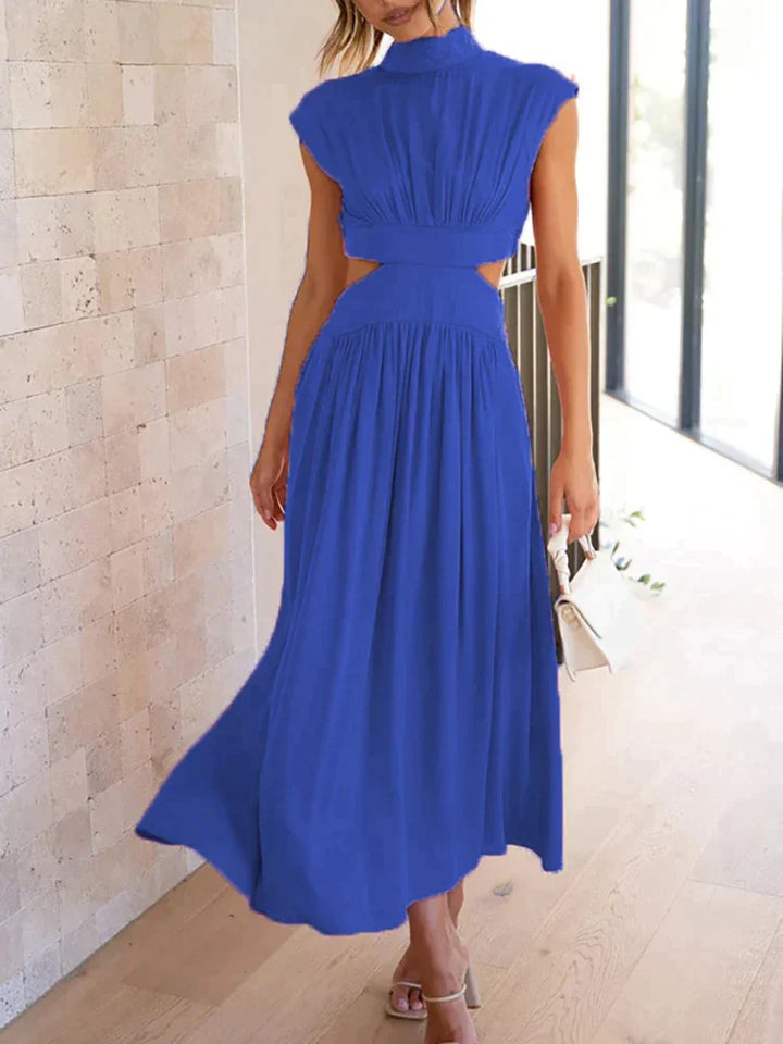 Eloria | Women’s Maxi Dress with Cut Out Waist and Flowing Skirt