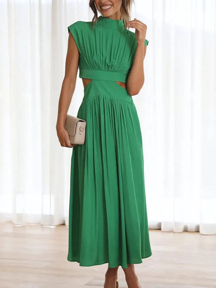 Eloria | Women’s Maxi Dress with Cut Out Waist and Flowing Skirt