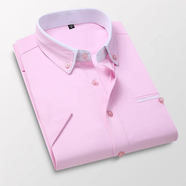 Orvello | Men’s Button-Up Shirt featuring contrast collar element