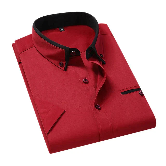 Orvello | Men’s Button-Up Shirt featuring contrast collar element