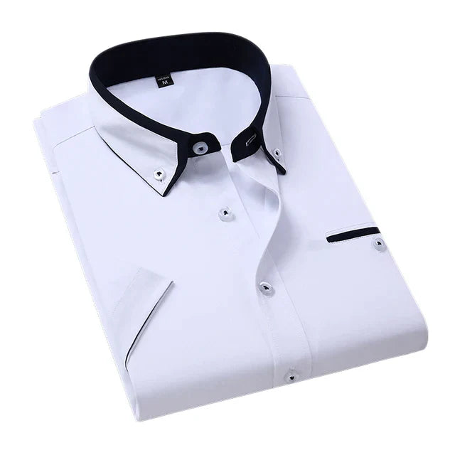 Orvello | Men’s Button-Up Shirt featuring contrast collar element