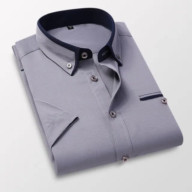 Orvello | Men’s Button-Up Shirt featuring contrast collar element