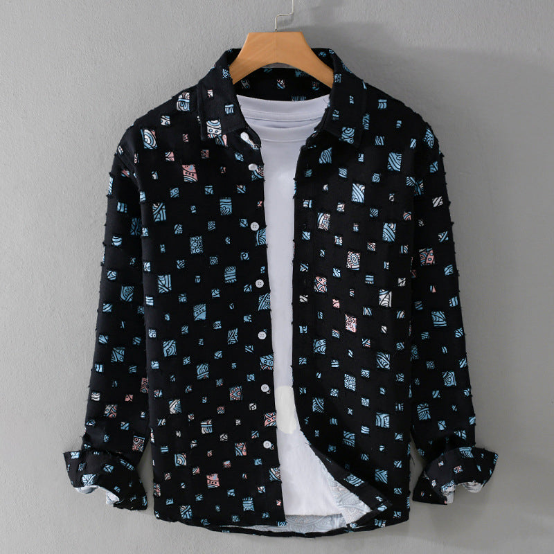 Rowan | Men’s Patterned Shirt for Casual Layering