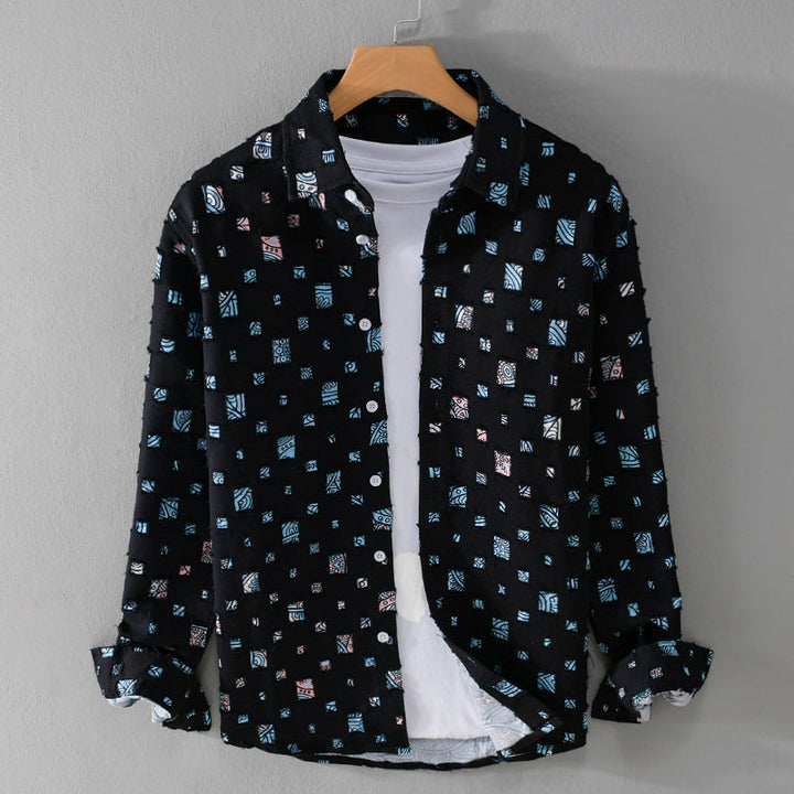 Rowan | Men’s Patterned Shirt for Casual Layering