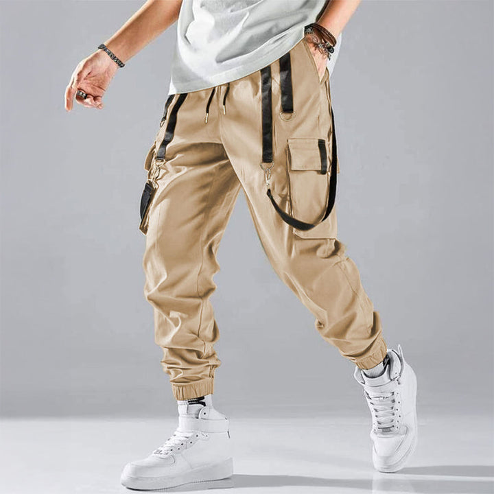 Kieran | Men’s Cargo Joggers with Strap Detail