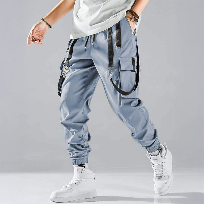 Kieran | Men’s Cargo Joggers with Strap Detail