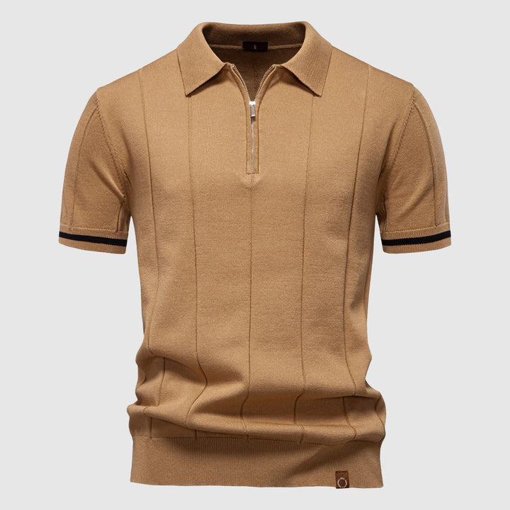 Roman | Men’s Polo Shirt featuring Zip Collar Feature