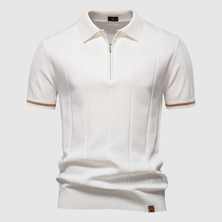 Roman | Men’s Polo Shirt featuring Zip Collar Feature
