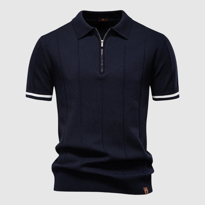 Roman | Men’s Polo Shirt featuring Zip Collar Feature
