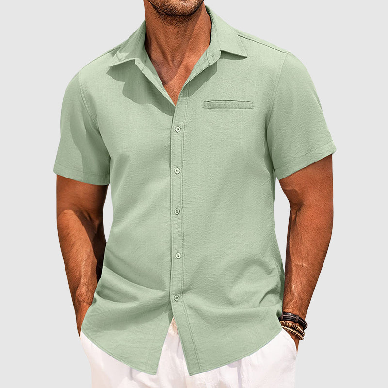 Finn | Men’s Short Sleeve Shirt designed for Summer Vacation