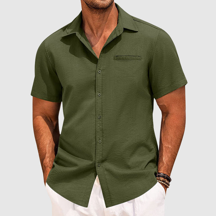 Finn | Men’s Short Sleeve Shirt designed for Summer Vacation