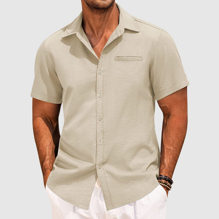 Finn | Men’s Short Sleeve Shirt designed for Summer Vacation