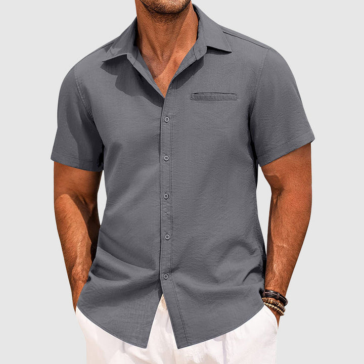 Finn | Men’s Short Sleeve Shirt designed for Summer Vacation