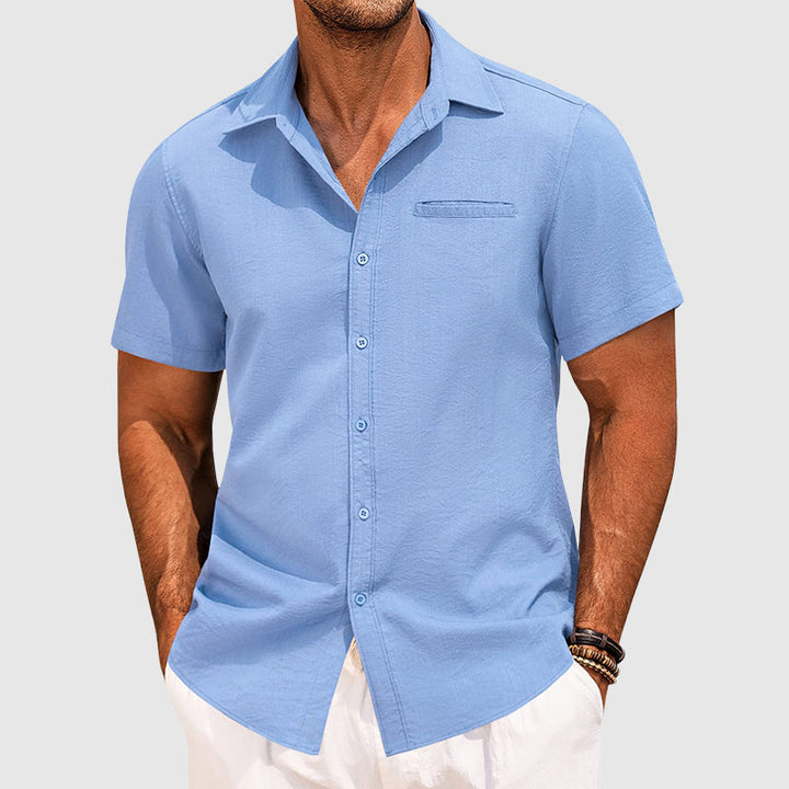 Finn | Men’s Short Sleeve Shirt designed for Summer Vacation