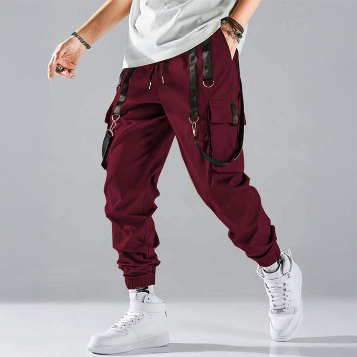 Kieran | Men’s Cargo Joggers with Strap Detail