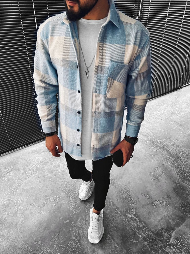 Virel | Men’s Check Shirt Jacket for Casual Layering