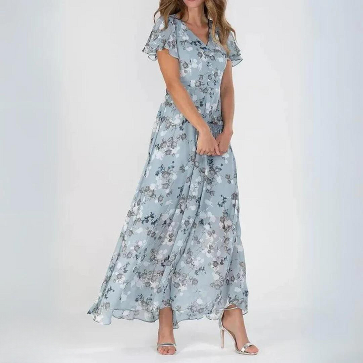 Claudia | Women’s Floral Maxi Dress in a Flowing Occasion Style