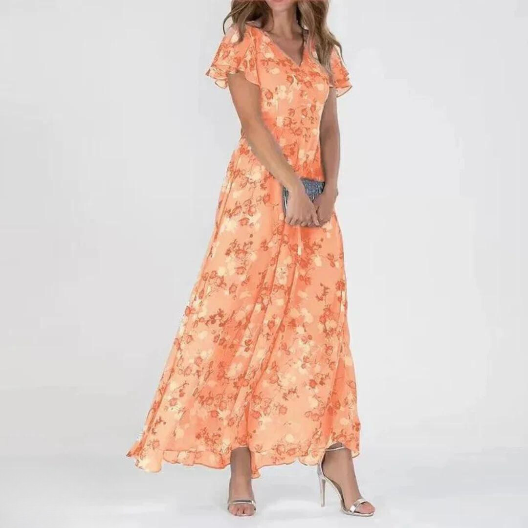 Claudia | Women’s Floral Maxi Dress in a Flowing Occasion Style