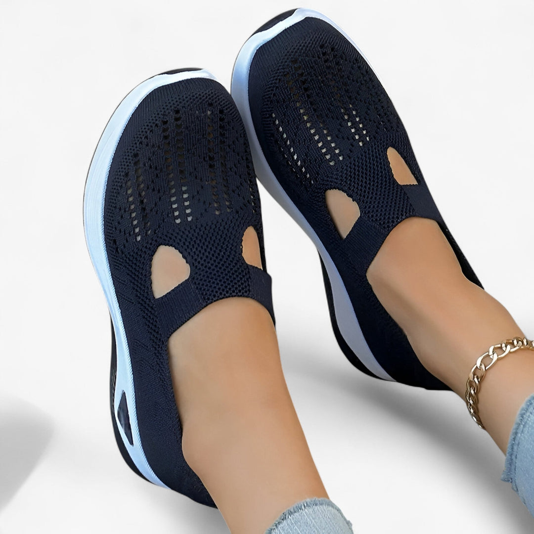 Zerina | Women’s Slip-On Trainers with perforated cut-out vibe