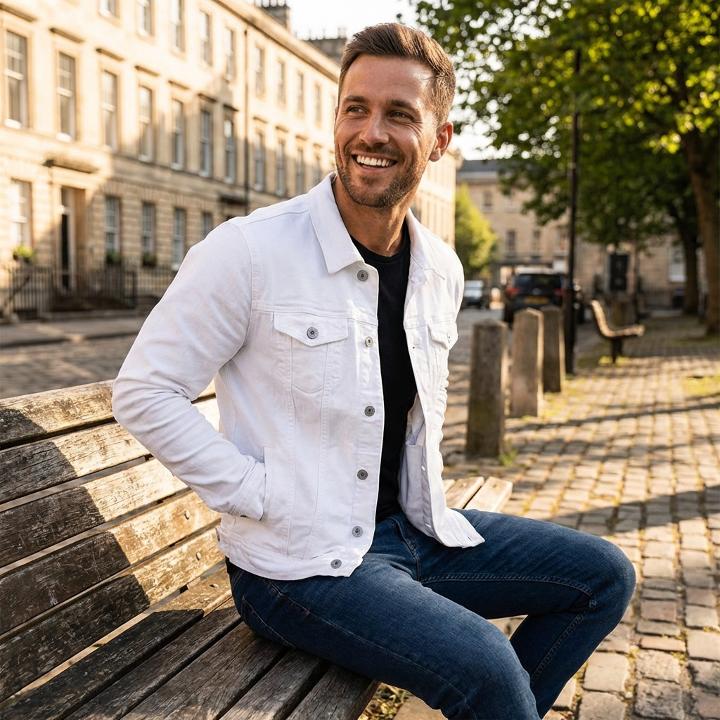 William | Men's Denim Jacket With Chest Pockets