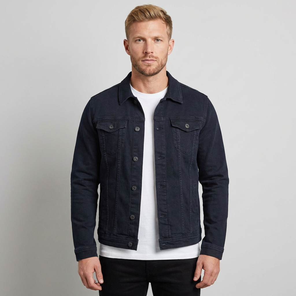 William | Men's Denim Jacket With Chest Pockets
