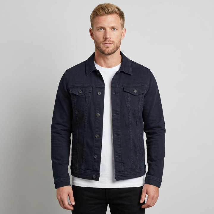 William | Men's Denim Jacket With Chest Pockets