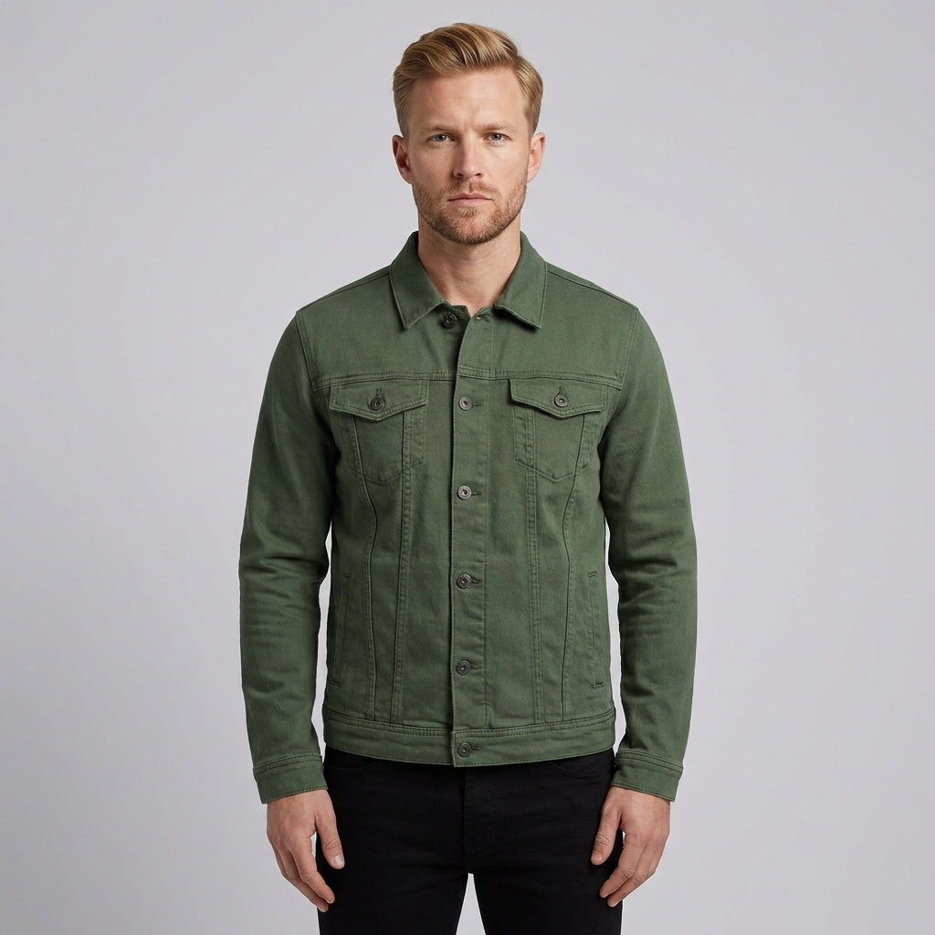 William | Men's Denim Jacket With Chest Pockets