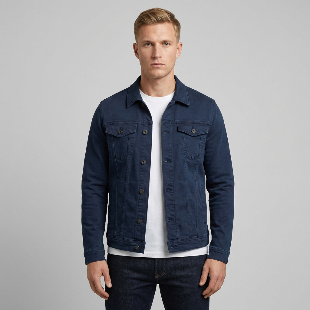 William | Men's Denim Jacket With Chest Pockets