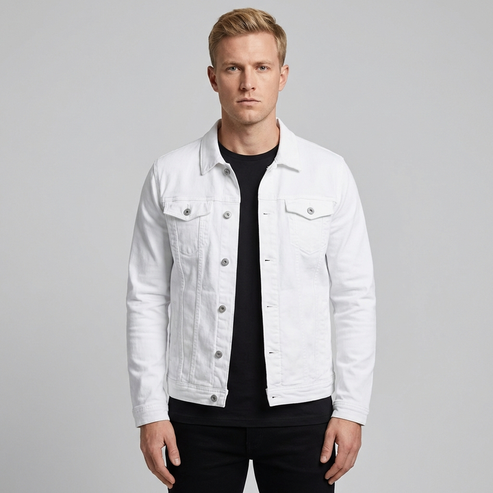 William | Men's Denim Jacket With Chest Pockets