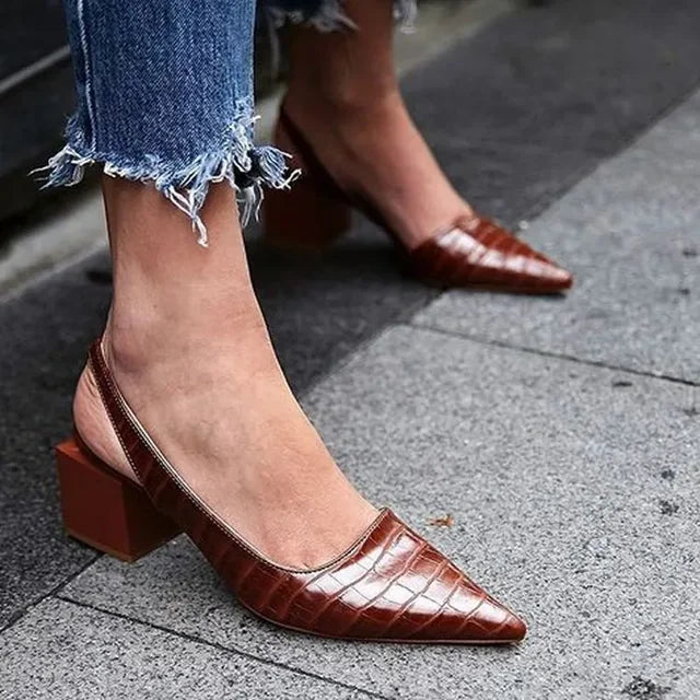 Selmira | Women’s Slingback Heels with pointed toe